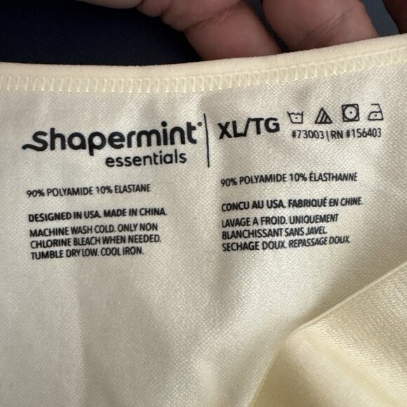 Shapermint Women's XL Open Bust Bodysuit Shaper Panty Creme NWT - Picture 10 of 14